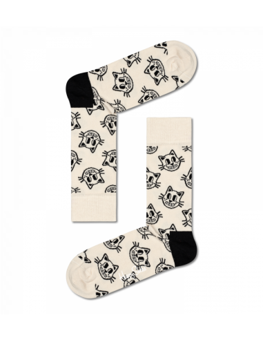 chaussettes longues cat sock happy socks