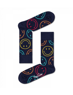 chaussettes longues jumbo smiley dot soc happy socks