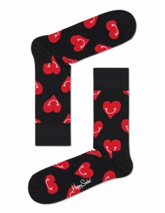 chaussettes longues smiley heart sock happy socks