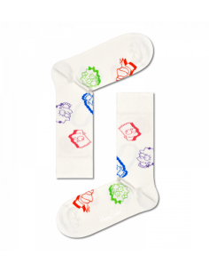 chaussettes longues the simpsons family  happy socks