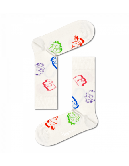 chaussettes longues the simpsons family  happy socks