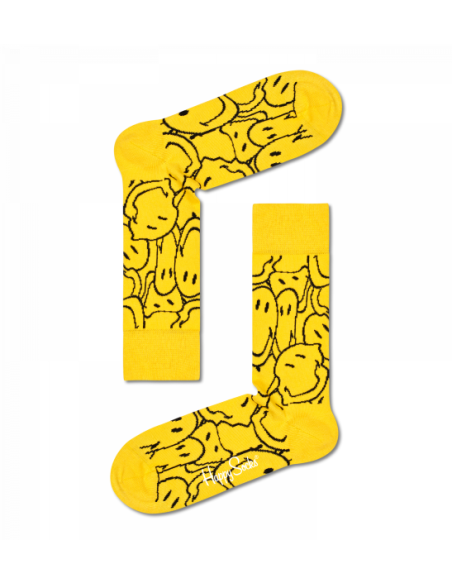 chaussettes longues super smiley sock happy socks