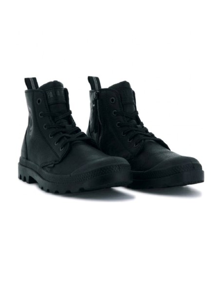 baskets sneakers pampa zip leather palladium