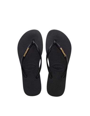 sandales nu-pieds slim logo metallic havaianas