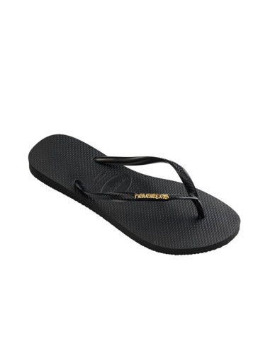 sandales nu-pieds slim logo metallic havaianas