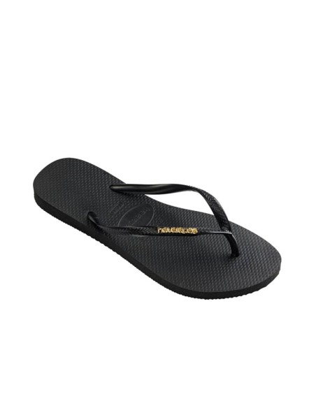 sandales nu-pieds slim logo metallic havaianas