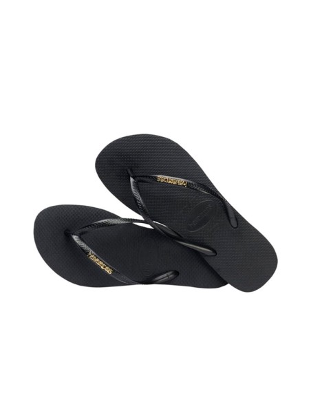 sandales nu-pieds slim logo metallic havaianas