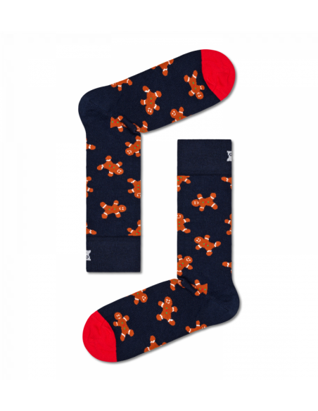 chaussettes longues gingerbread sock happy socks