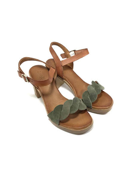 sandales nu-pieds coal coco & abricot