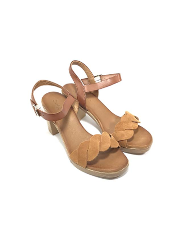 sandales nu-pieds coal coco & abricot