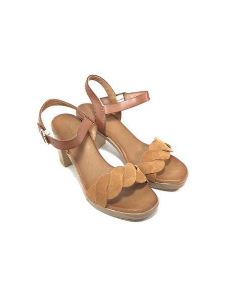 sandales nu-pieds coal coco & abricot