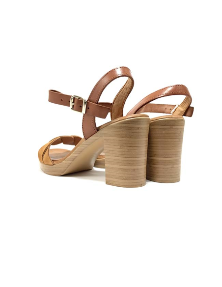 sandales nu-pieds coal coco & abricot