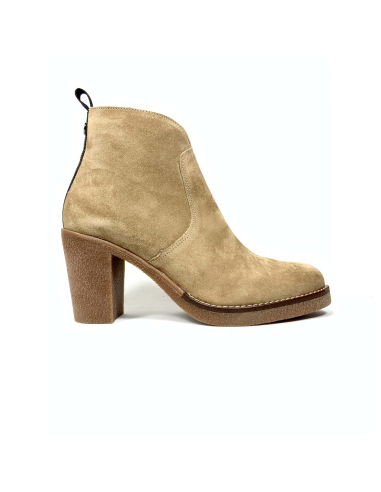 boots-bottines frain rose metal