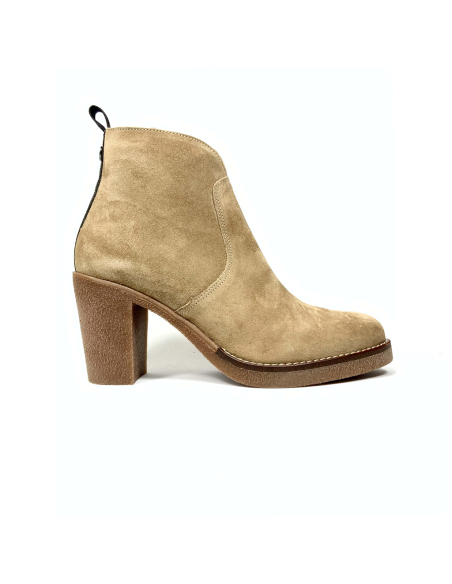 boots-bottines frain rose metal