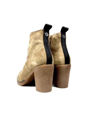 boots-bottines frain rose metal