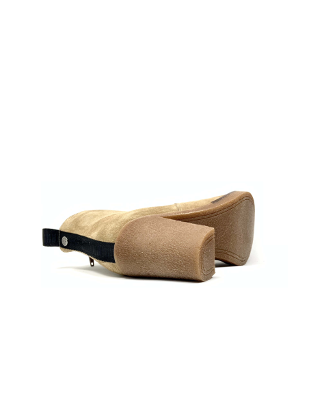 boots-bottines frain rose metal