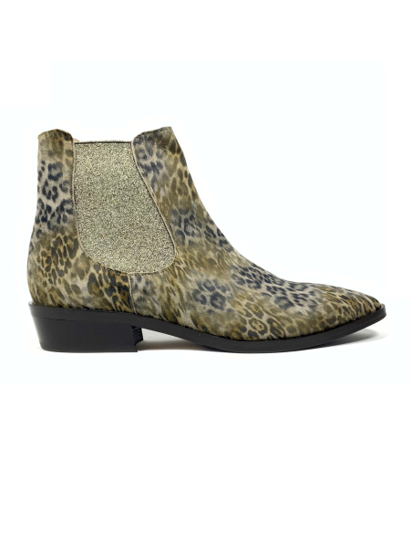 boots-bottines fraize rose metal