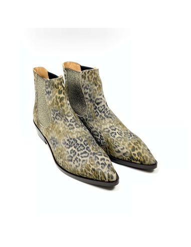 boots-bottines fraize rose metal