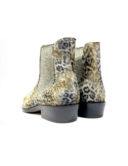 boots-bottines fraize rose metal