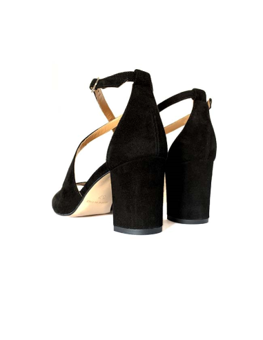 sandales nu-pieds emelle rose metal
