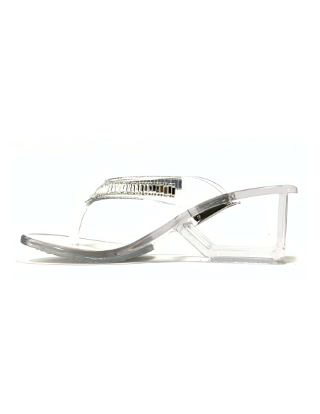 sandales nu-pieds jean elue/meta