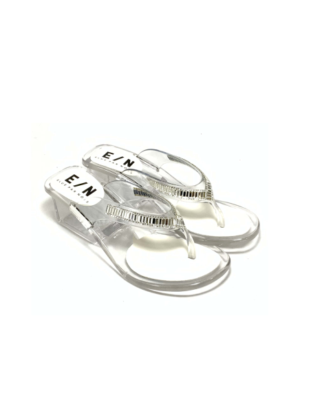 sandales nu-pieds jean elue/meta