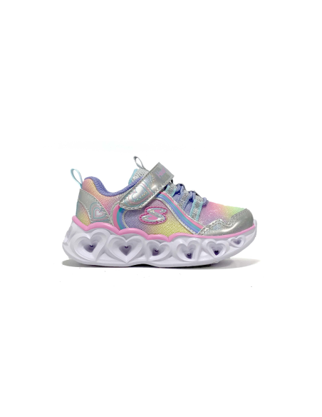 baskets sneakers heart light rainbow lux skechers
