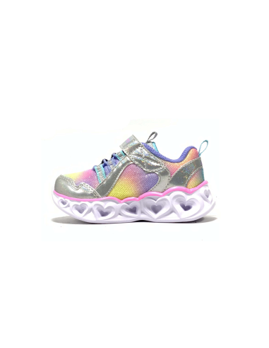 baskets sneakers heart light rainbow lux skechers