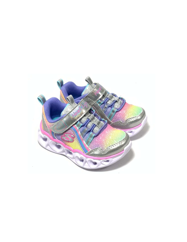 baskets sneakers heart light rainbow lux skechers
