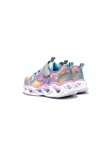baskets sneakers heart light rainbow lux skechers