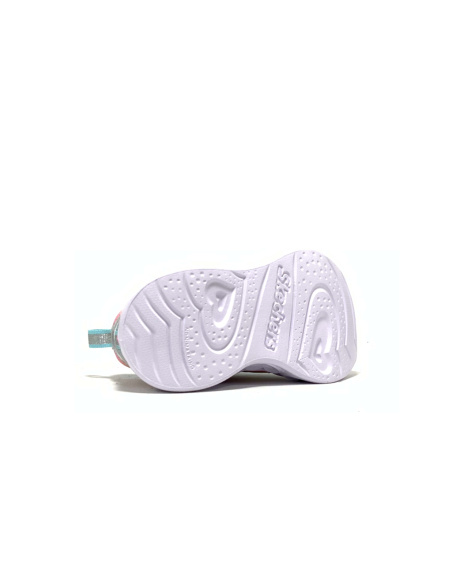 baskets sneakers heart light rainbow lux skechers