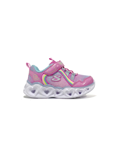 baskets sneakers heart light rainbow lux skechers