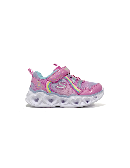 baskets sneakers heart light rainbow lux skechers