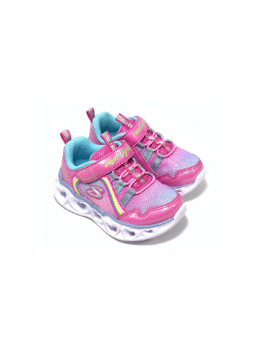 baskets sneakers heart light rainbow lux skechers