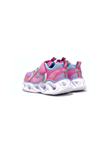 baskets sneakers heart light rainbow lux skechers