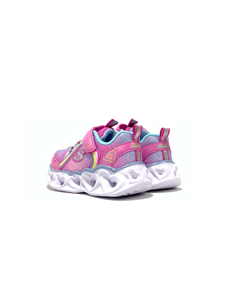 baskets sneakers heart light rainbow lux skechers