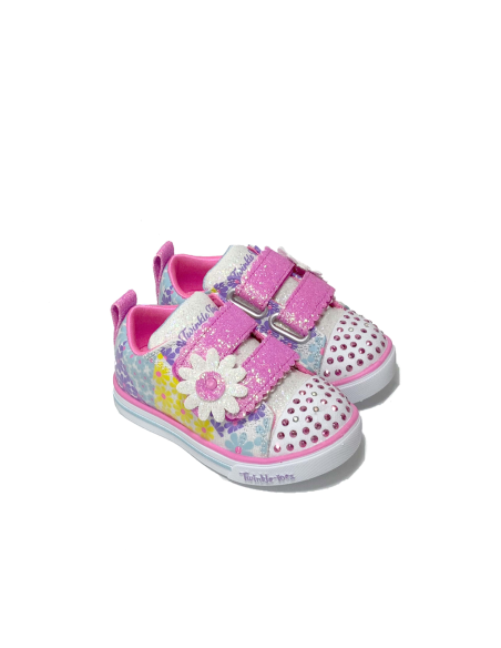 baskets sneakers sparkle lite mini blooms skechers