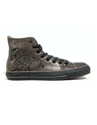 baskets sneakers tattoo flower hi converse