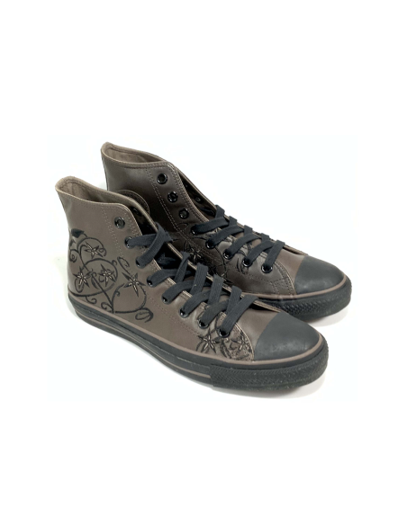 baskets sneakers tattoo flower hi converse
