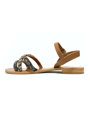 sandales nu-pieds jivan couleur pourpre