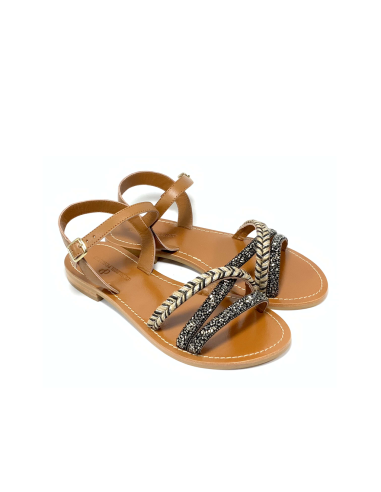 sandales nu-pieds jivan couleur pourpre