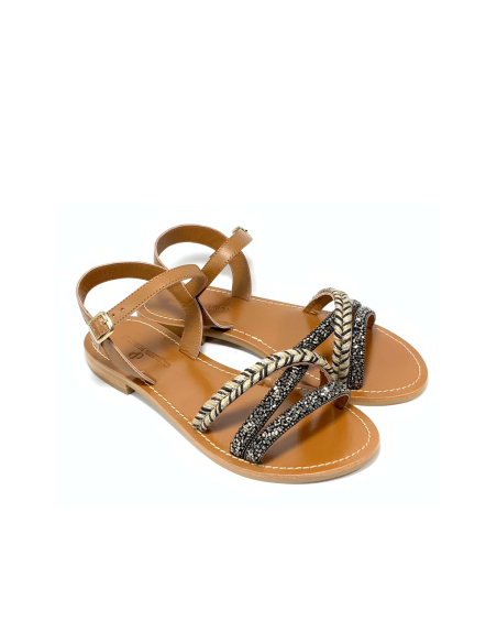 sandales nu-pieds jivan couleur pourpre