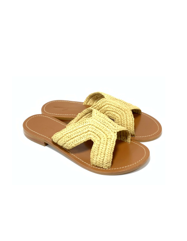 sandales nu-pieds loni couleur pourpre