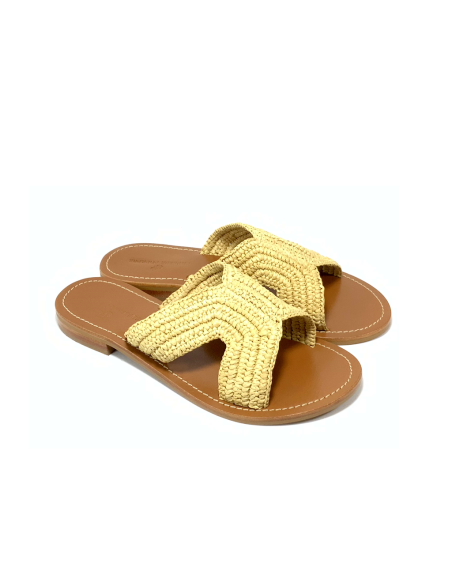 sandales nu-pieds loni couleur pourpre