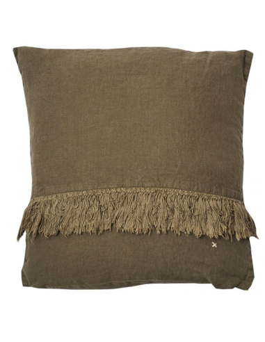coussin frangé (35x35cm) (garniture incluse) bed and philosophy