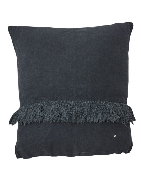 coussin frangé (35x35cm) (garniture incluse)