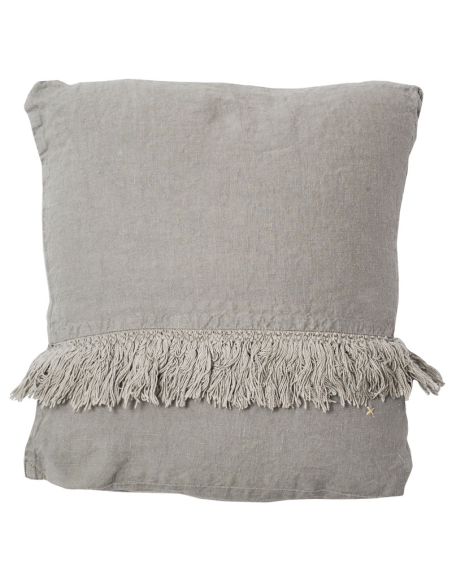 coussin frangé (35x35cm) (garniture incluse)