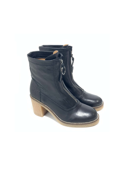 boots-bottines frans rose metal