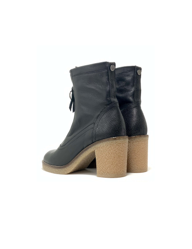 boots-bottines frans rose metal