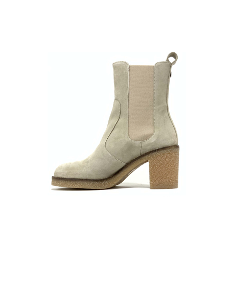 boots-bottines fransart rose metal